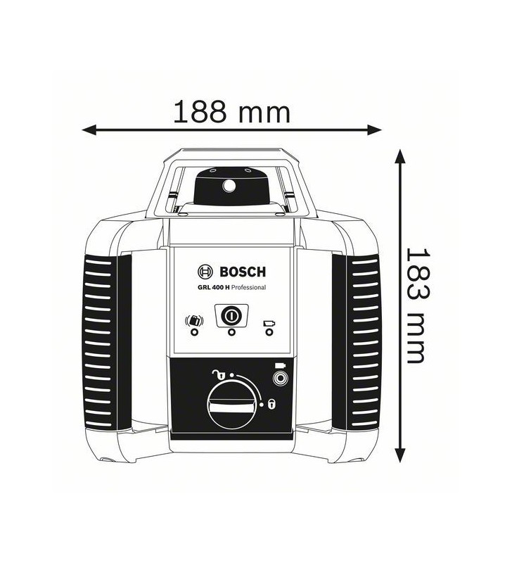 Bosch 0 601 061 800 nivele cu laser Nivelă rotativă 400 m 635 nm ( 1 mW)