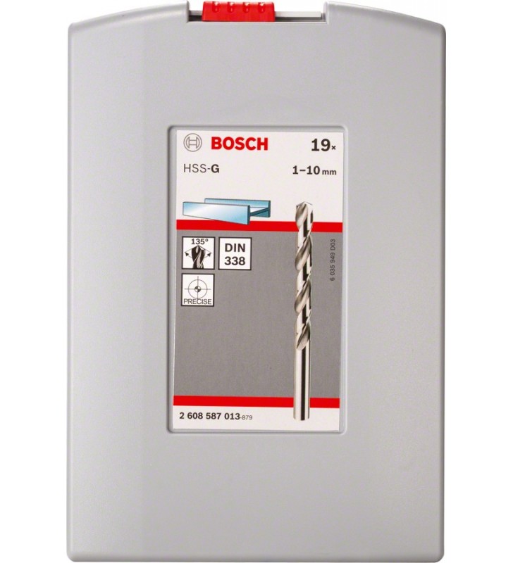 Bosch HSS-G Bit burghiu elicoidal 19 buc.