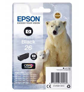 Epson Polar bear Singlepack Photo Black 26 Claria Premium Ink