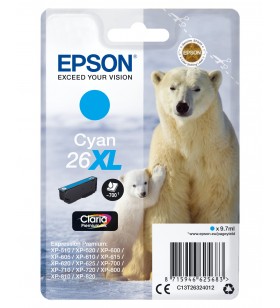 Epson Polar bear Singlepack Cyan 26XL Claria Premium Ink