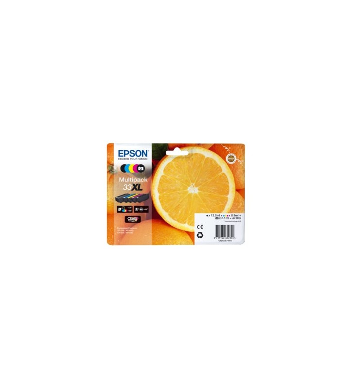 Epson Oranges C13T33574010 cartușe cu cerneală Original Negru foto Pachet multiplu 1 buc.