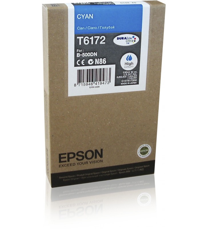 Epson Cartuş cerneală Cyan T6172 DURABrite Ultra Ink de mare capacitate
