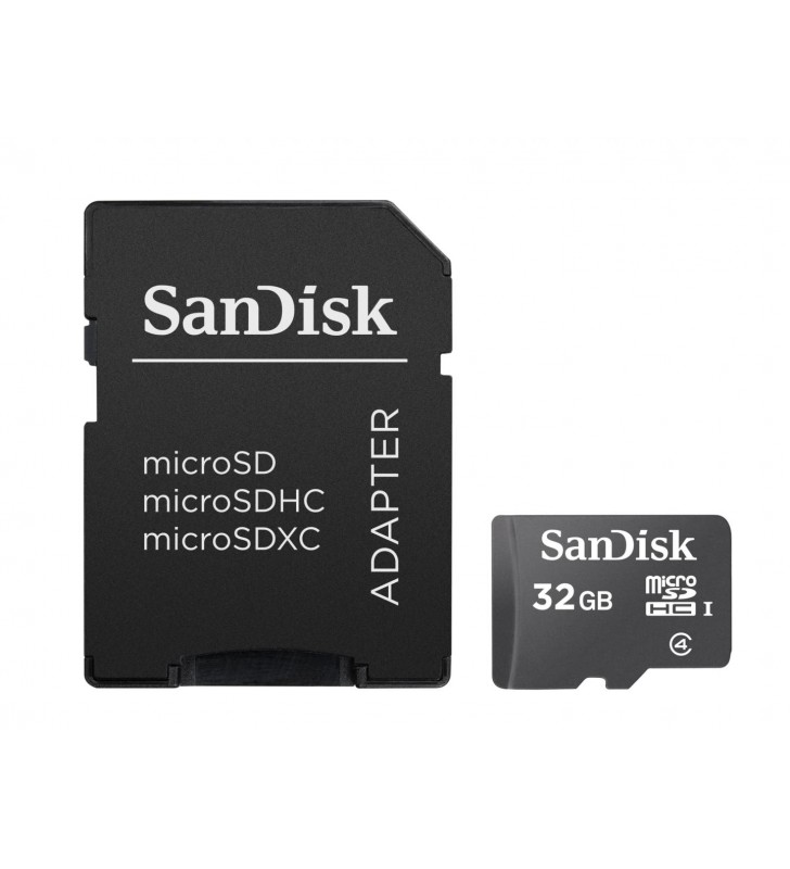 Micro Secure Digital Card SanDisk, 32GB, include adaptor "SDSDQM-032G-B35A"