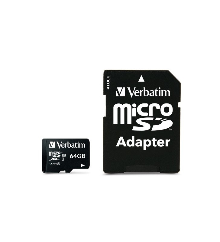 Verbatim Pro memorii flash 64 Giga Bites MicroSDXC Clasa 10 UHS