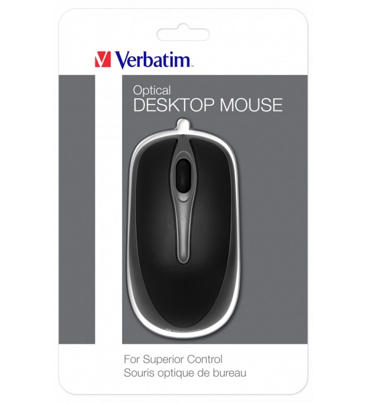 Verbatim 49019 mouse-uri USB Optice 1000 DPI Ambidextru