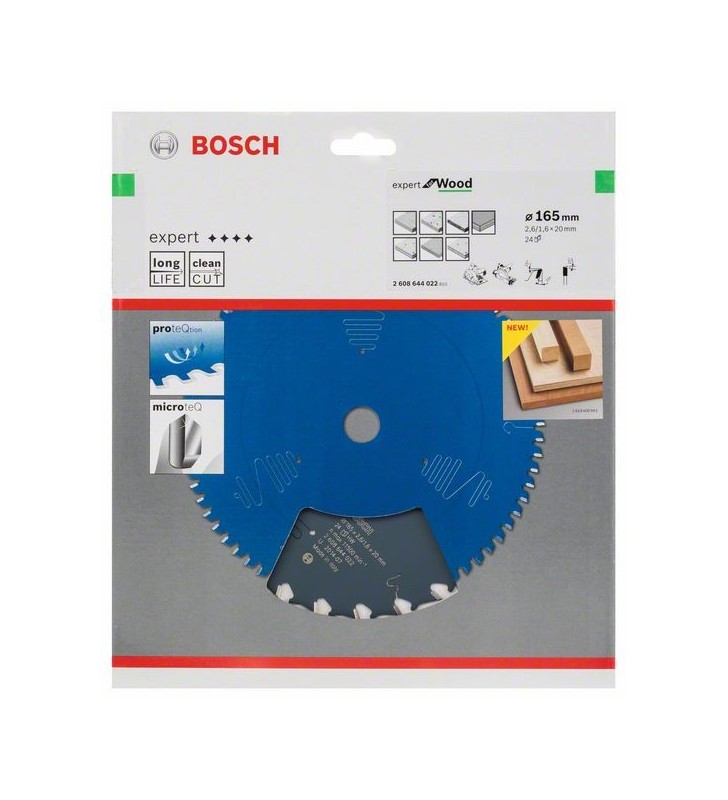 Bosch 2 608 644 022 lame pentru ferăstraie circulare 16,5 cm 1 buc.