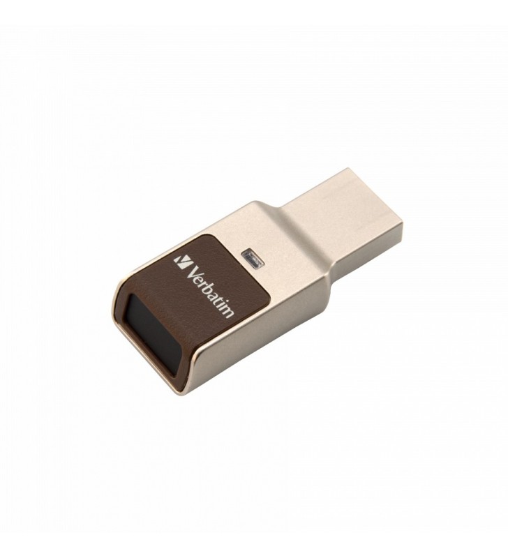 Verbatim Fingerprint Secure memorii flash USB 32 Giga Bites USB Tip-A 3.2 Gen 1 (3.1 Gen 1) Argint