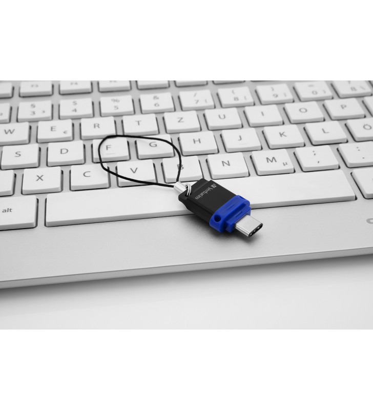Verbatim 49967 memorii flash USB 64 Giga Bites USB Type-A / USB Type-C 3.2 Gen 1 (3.1 Gen 1) Negru, Albastru, Argint