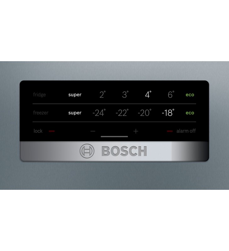 Bosch KGN393IDA combină frigorifică De sine stătător 368 L D Metalic