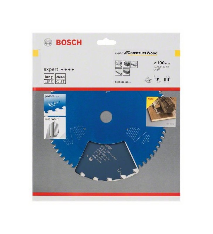Bosch 2 608 644 139 lame pentru ferăstraie circulare 19 cm 1 buc.