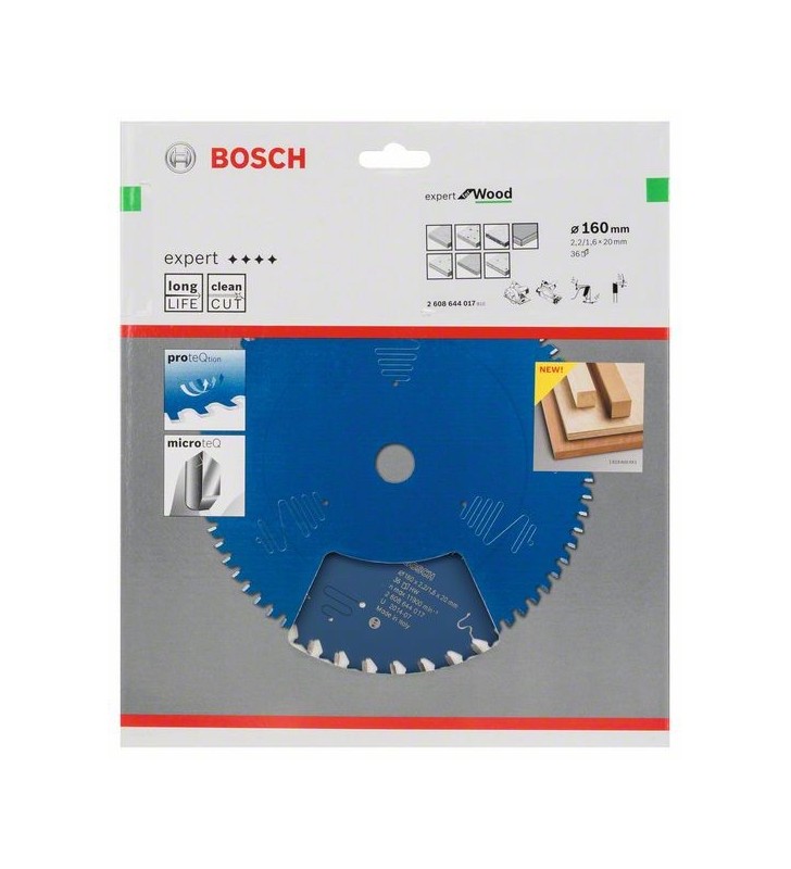 Bosch 2 608 644 017 lame pentru ferăstraie circulare 16 cm 1 buc.