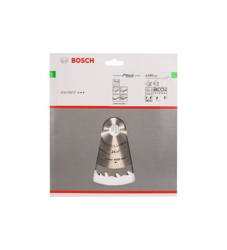 Bosch 2 608 642 601 lame pentru ferăstraie circulare 16,5 cm 1 buc.