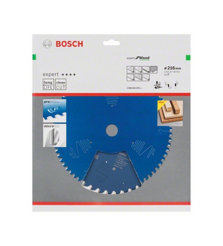 Bosch 2 608 644 079 lame pentru ferăstraie circulare 21,6 cm 1 buc.