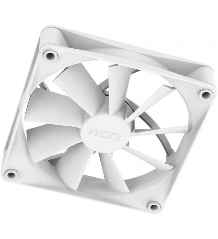 NZXT F140P Static Pressure Fans - RF-P14SF-W1 - Constant Pressure - Powerful Cooling - Long Life - 140mm Single Fan Pack - White