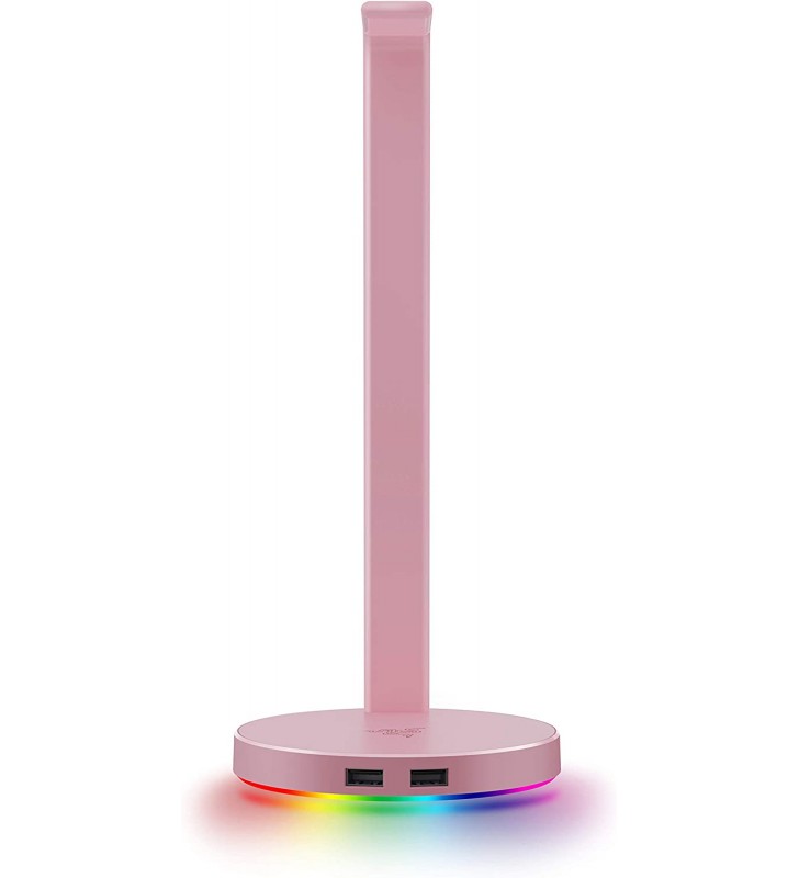 Razer Base Station V2 Chroma: Chroma RGB Lighting - Non-Slip Rubber Base - Designed for Gaming Headsets - Rose Quartz