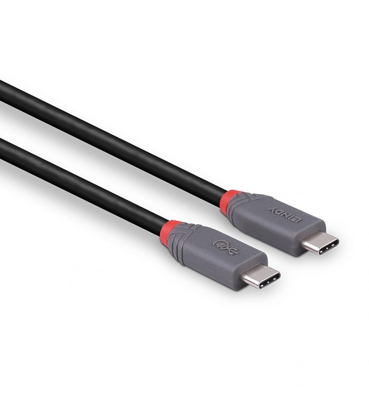Lindy 36947 cabluri USB 0,8 m USB4 Gen 3x2 USB C Negru