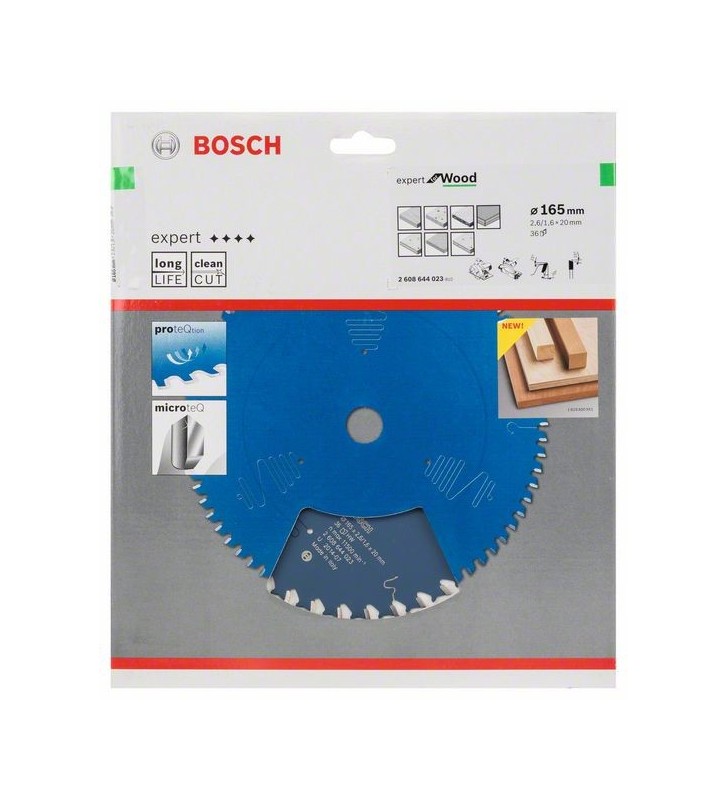 Bosch 2 608 644 023 lame pentru ferăstraie circulare 16,5 cm 1 buc.