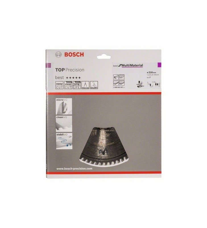 Bosch 2 608 642 097 lame pentru ferăstraie circulare 21,6 cm 1 buc.