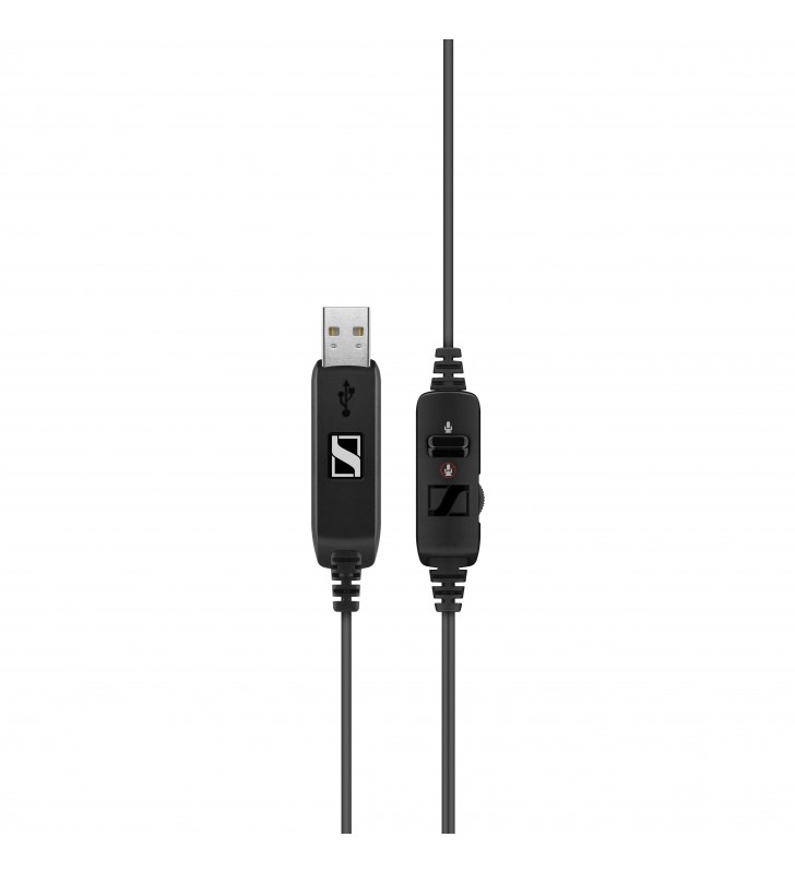 Sennheiser PC 8 USB Căști Prin cablu Bandă de fixare pe cap Birou/Call center Negru