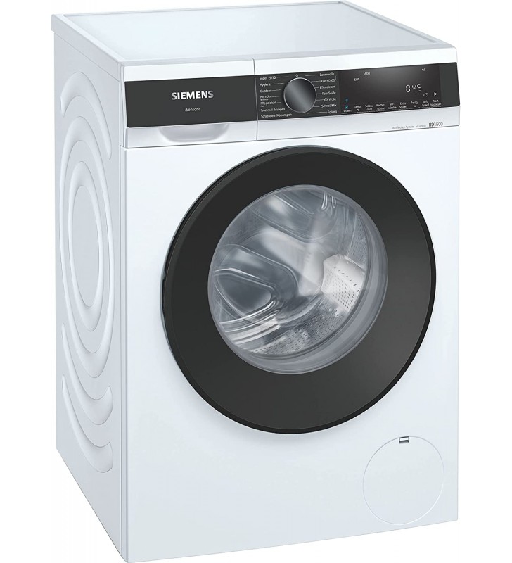 Siemens WG44G2040 iQ500 Washing Machine, 9 kg, 1400 rpm, Anti-Stain System, Removes 4 Stain Types, Outdoor Program Gentle Cleaning, speedPack L Accelerate Your Programmes, White [Energy Class A]