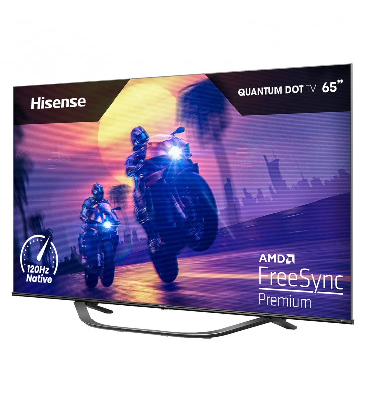 Hisense 55U7HQ 55" (140 cm) 4K QLED TV - 100 Hz - Full LED Local Dimming - Dolby Vision IQ/HDR10+ - Wi-Fi/Bluetooth - Alexa/Google Assistant - 2x HDMI 2.1 - FreeSync Premium - Sound 2.0 20W Dolby Atmos