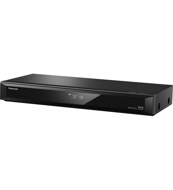 Panasonic DMR-BCT760EG 3D Blu-ray HDD recorder 500 GB DVB-C Twin HD tuner, 4K upscaling, High-res audio, Wi-Fi Black