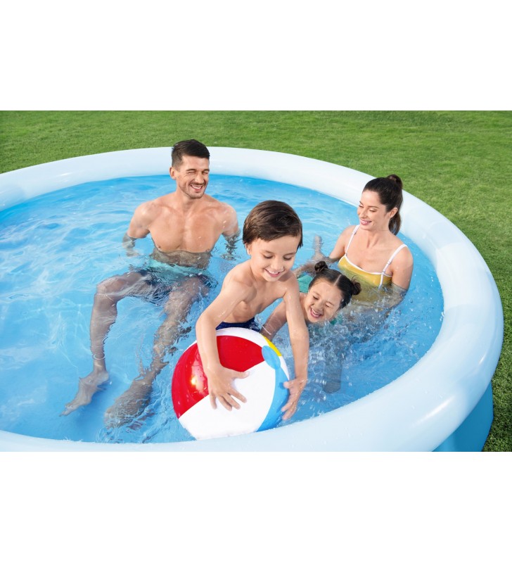 Bestway Fast Set 57456 piscine supraterane Piscină gonflabilă/cu cadru Rotundă Albastru, Alb