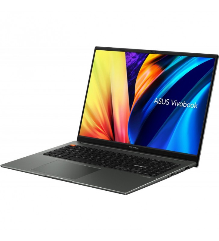 Laptop ASUS 16'' Vivobook S16X M5602RA, WQXGA+ 120Hz, Procesor AMD Ryzen™ 7 6800H (16M Cache, up to 4.7 GHz), 16GB DDR5, 512GB SSD, Radeon 680M, Win 11 Home, Midnight Black