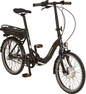 Prophete Unisex – Adult URABNICER ESU.10 Urban E-Bike 20 Inch Blaupunkt VR Motor, Black, RH 39