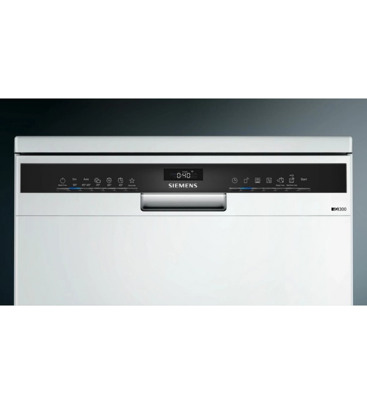 Siemens SN23EW15AE iQ300 Freestanding Dishwasher / C / 74 kWh / 13 MGD / Smart Home Compatible via Home Connect / VarioSpeed Plus / Upper Basket with rackMatic [Energy Class C]