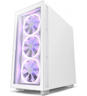 NZXT H7 Elite - CM-H71EW-01 - ATX Mid Tower PC Gaming Case - USB Type-C Front I/O Port - Quick Release Tempered Glass Side Panel - White