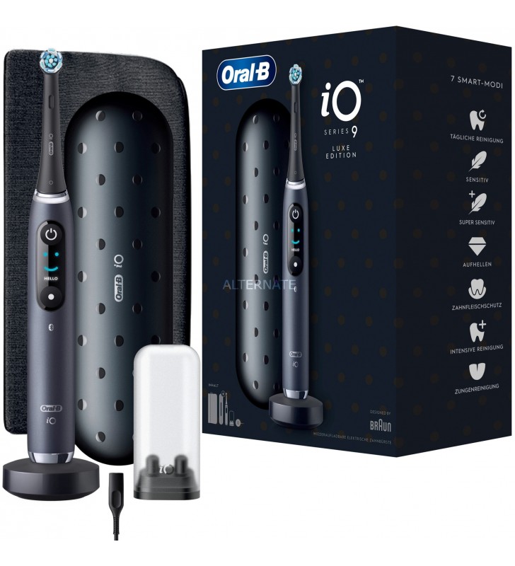 Braun  Oral-B iO Series 9 Luxe Edition, electric toothbrush (black, black onyx)