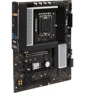 NZXT N5 Z690 Motherboard - N5-Z69XT-W1 - Intel Z690 Chipset (Supports 12th Gen CPU) - ATX Gaming Motherboard - Integrated I/O Shield - WiFi 6E Connectivity - Bluetooth V5.2 - White