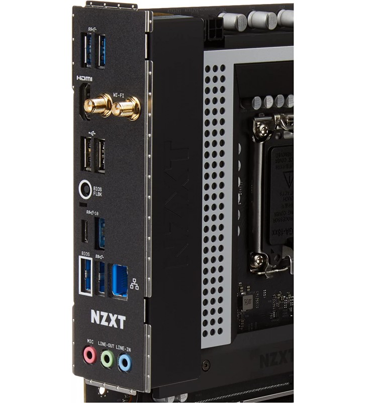 NZXT N5 Z690 Motherboard - N5-Z69XT-W1 - Intel Z690 Chipset (Supports 12th Gen CPU) - ATX Gaming Motherboard - Integrated I/O Shield - WiFi 6E Connectivity - Bluetooth V5.2 - White