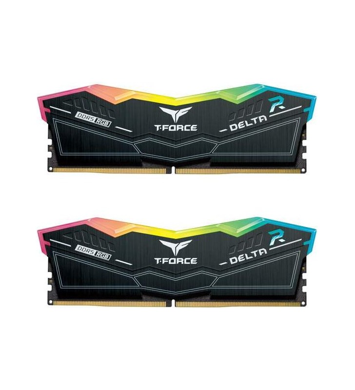 TeamGroup T-Force DELTA RGB black DIMM Kit 32GB, DDR5-5600, CL36-36-36-76, on-die ECC