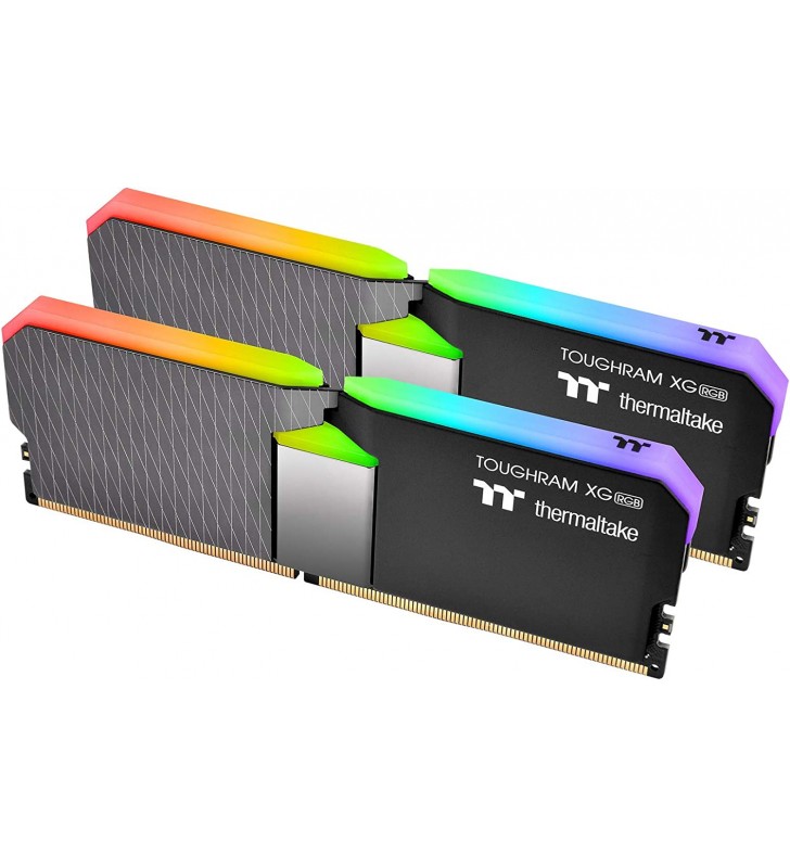 Thermaltake TOUGHRAM XG RGB DDR4 3600MHz 16GB (8GB x 2) 16.8 Million Colors RGB Alexa/Razer Chroma/5V RGB Motherboard Sync R016D408GX2-3600C18A