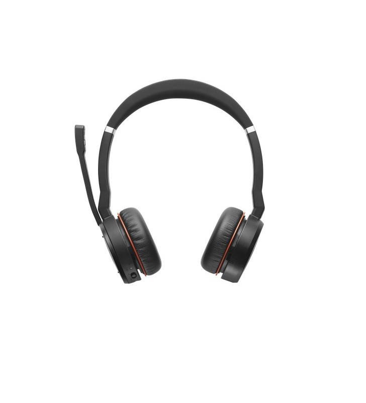 Jabra Evolve 75 Căști Prin cablu & Wireless Bandă de fixare pe cap Apeluri/Muzică Bluetooth Negru