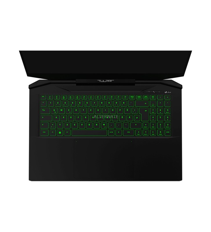 Tulpar  A7 V14.3.8, gaming notebook (black, without operating system, 144 Hz display, 500 GB SSD)