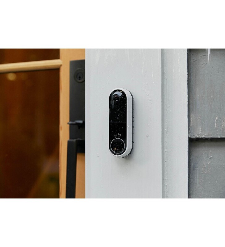 Arlo Essential Wireless Video Doorbell & Chime 2 Bundle, 1080p HD Doorbell Camera, 2-Way Audio, Package Detection, Motion Detection and Alerts, Built-In Siren, Night Vision, AVDK2001, White