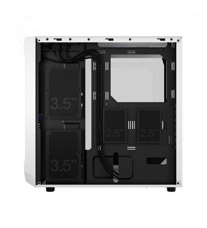 Fractal Design Focus 2 FD-C-FOC2A-04 RGB White TG Clear Tint ATX Mid Tower Case-
