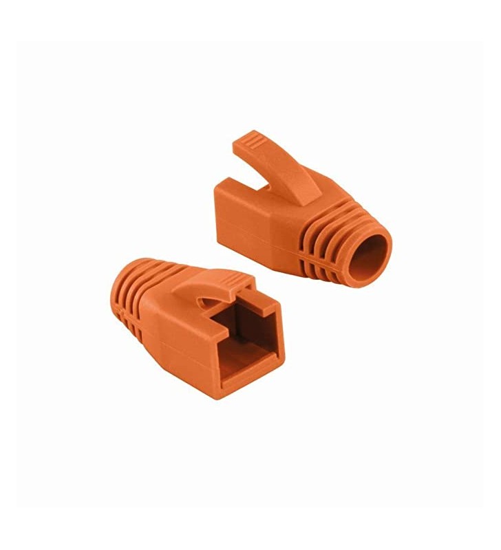 Modular RJ45 Plug Cable Boot 8mm orange, 50pcs "MP0035O"