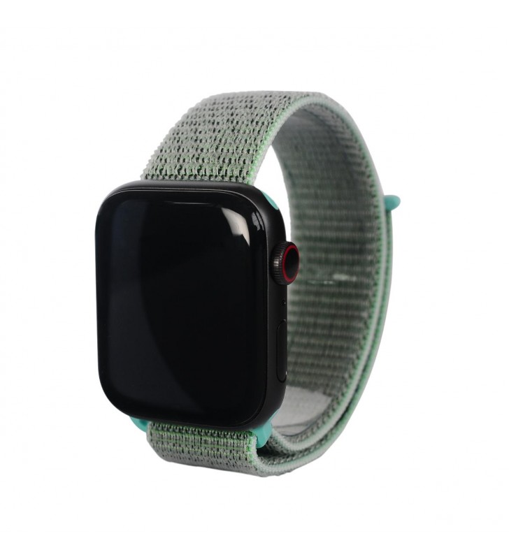 Curea Next One pentru Apple Watch 38/40mm Sport Loop, Marine Green