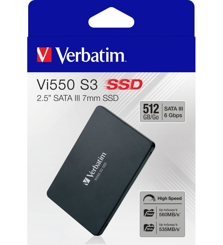 Verbatim Vi550 S3 2.5" 512 Giga Bites ATA III Serial