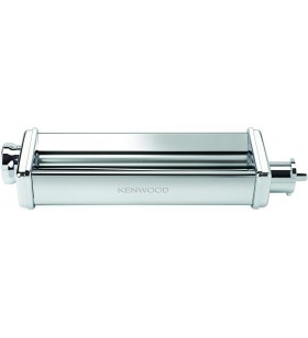 Kenwood XL Lasagne Roller KAX99.A0ME, Accessories for Kenwood Food Processors, for Extra Wide Lasagne Plates up to 22 cm, Chrome-Plated Stainless Steel Housing, Roller Rollers Made of Durable Aluminium, Silver