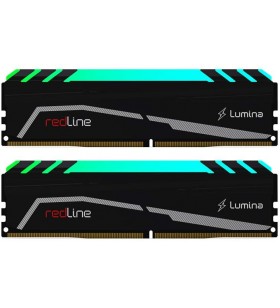 Mushkin Redline Lumina - DDR4 RGB Gaming DRAM - 16GB (2 x 8GB) UDIMM Memory Kit - 3600MHz (PC4-28800) CL-16 - 288-pin 1.4V Desktop RAM - XMP Ready - LED Heatsink - (MLA4C360GKKP8GX2)