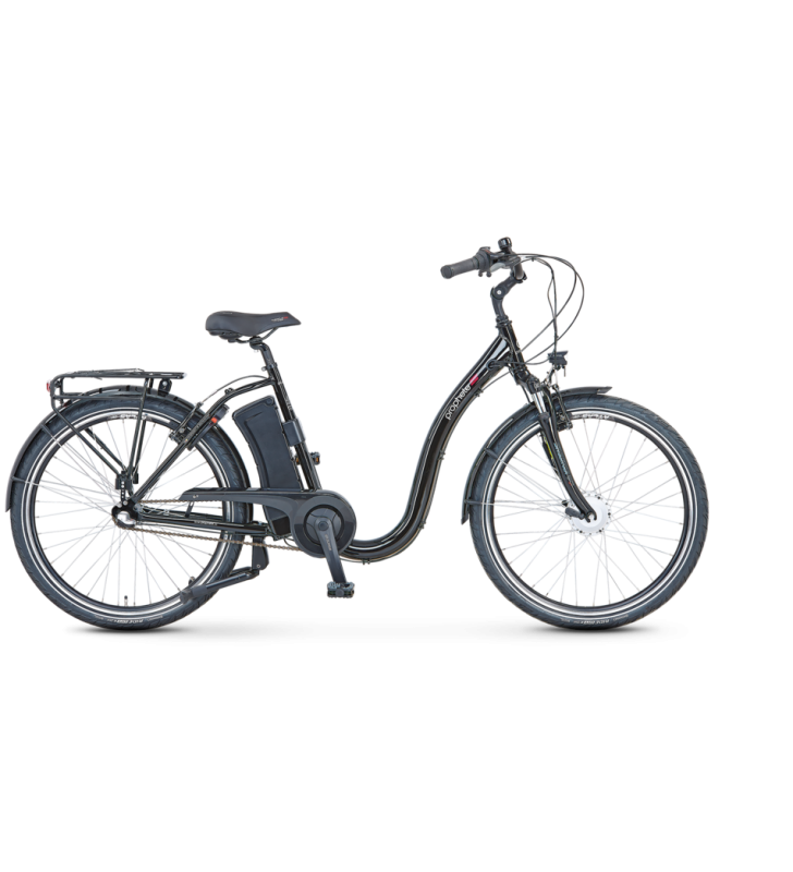 Prophete GENIESSER City E-Bike 26 "Black Aluminum 66 cm (26") [52382-0121]