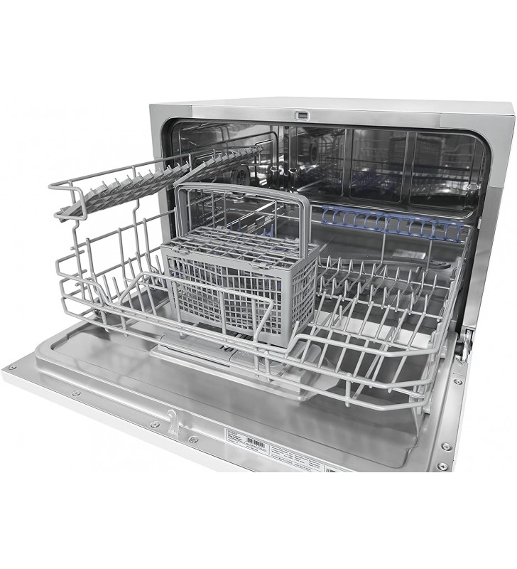 Exquisit Table Dishwasher GSP206-030F White | Table Dishwasher | 6 Place Settings | White [Energy Class F]