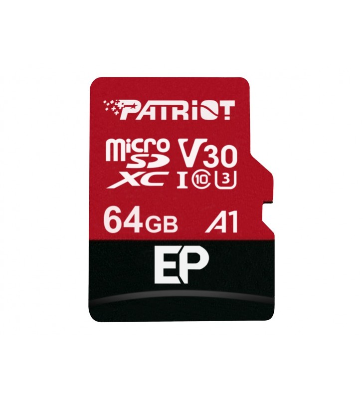 PATRIOT PEF64GEP31MCX Patriot EP Series 64GB MICRO SDXC V30, up to 100MB/s