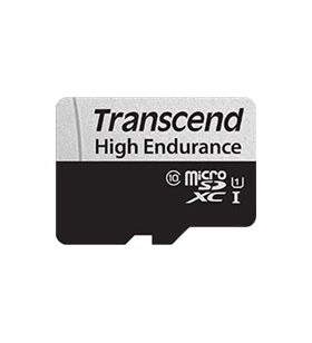 TRANSCEND TS64GUSD350V Transcend 64GB microSD with adapter U1, High Endurance