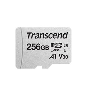 TRANSCEND TS256GUSD300S-A Transcend microSDXC USD300S 256GB CL10 UHS-I U3 pana la 95MB/S cu adaptor